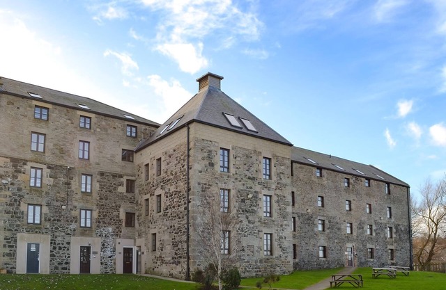 Modern apartment with stunning views over to Budle Bay and Holy Island.