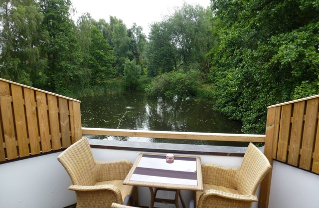 Modern apartment with a wonderful view of the pond