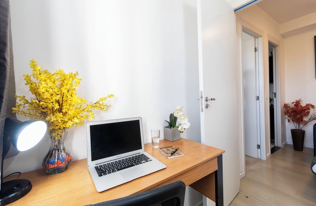 Modern, complete with Office, AC, and Gym