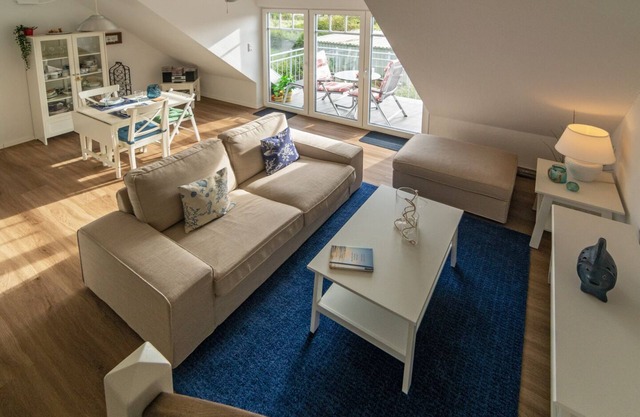 Modern upper apartment Meerglück with infrared cabin