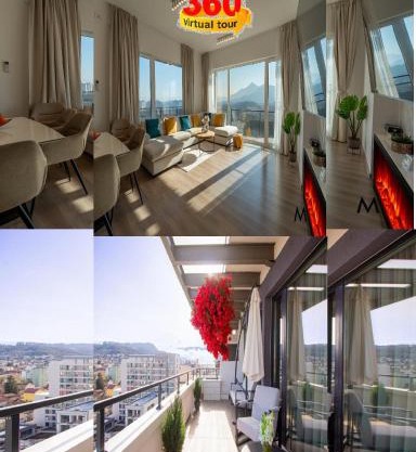 MoHost Penthouse-Top Floor Luxury Mountains View-AC-