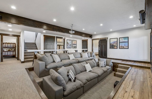 Mtn Shadow Lodge South with Indoor Sports Court (Sleeps 36) by Bear Lake Luxury