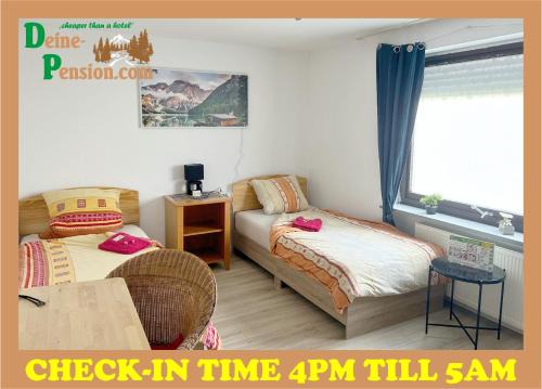 Multi Room P2, 2-3 beds, 15qm, Check-in 4PM till 5AM