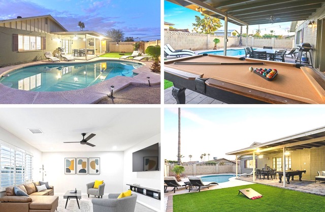 NEW! Desert Escape- Heart of Tempe / ASU / Pool / BBQ / Pool Table