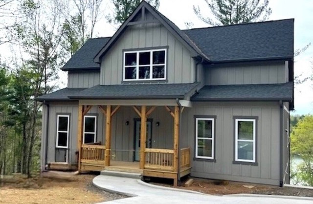 New four bedroom house with private dock on Lake James.