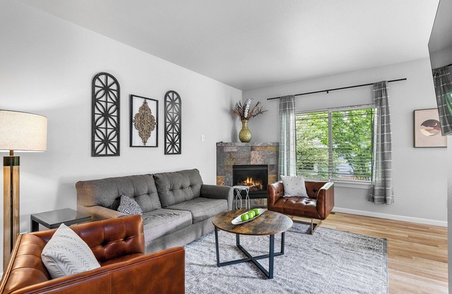 New Listing! Blocks from Old Mill District| Fireplace | Desk | Patio | Garage