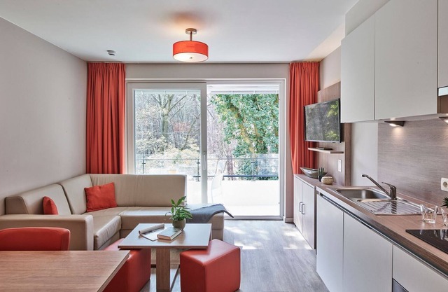 Nicely furnished studio with dishwasher in Belgian Limburg