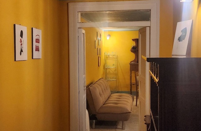 Noble palace sky view in the mountains, near the historic center of Erice