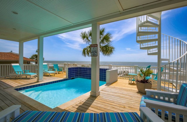 Oceanfront Home w/Private Pool, Roof Deck, Porches & Game Room - Incredible Ocean & Marsh Views