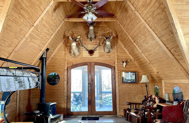Off grid solar a-frame cabin Northwoods Farm Stay Hundreds of Acres to Explore