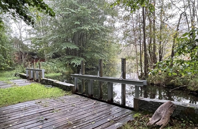 Outside Fårbo you will find this cottage located by a mill pond | SE05049