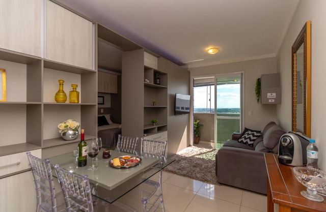 Pôr do sol 18º andar vista da cidade CENTRAL, Garagem NOVO