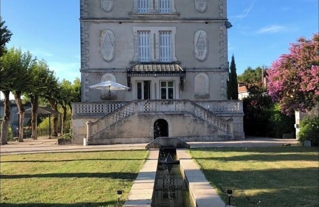 Petit Chateau of ‘La Belle Époque’ era on the banks of the River L’Isle.