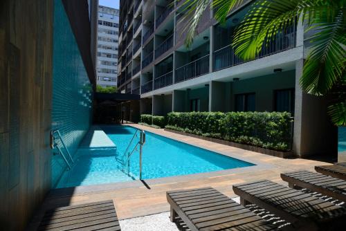 Pink One - Apto com varanda, poucos passos da estação Luz - Estacionamento gratuito