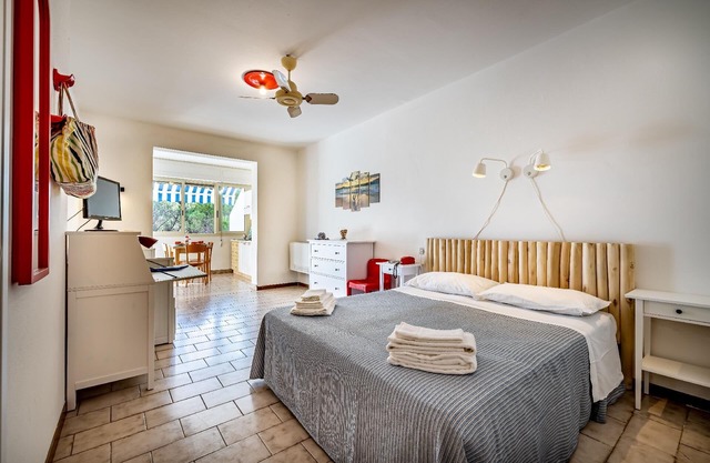 Pleasant flat in a pine forest near the sea