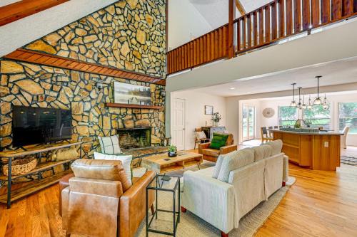 Porch, Yard and Creek Access Spacious Sylva Home!