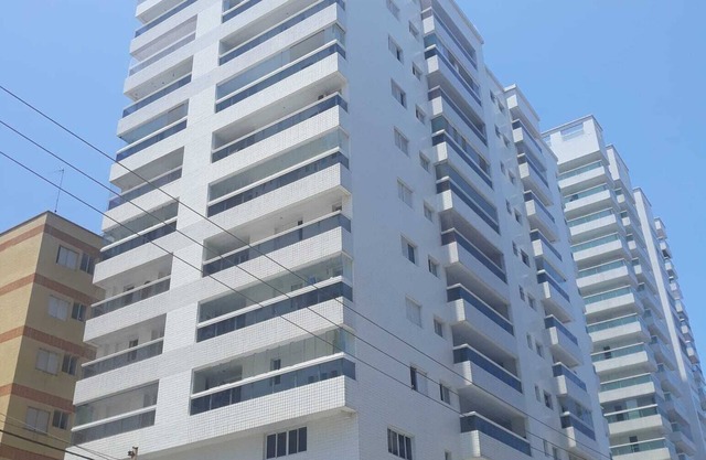 Praia Grande - Cidade Ocian Apê -Barbecue/1 vacancy -70mt from the sea