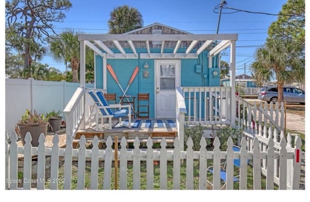 Private Deck with a Riverview, Studio Cottage