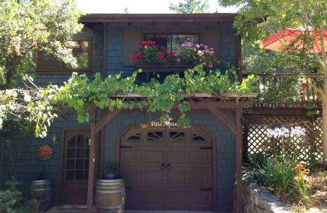 Private hilltop property overlooking organic vineyards