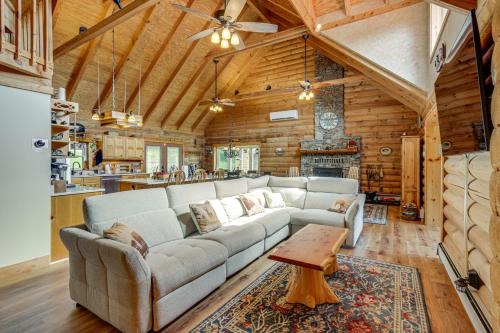 Private Pool and Games! Large Log Home in MDandWV Mtns