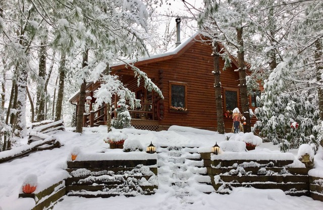 Quaint, Private log cabin mountain top retreat