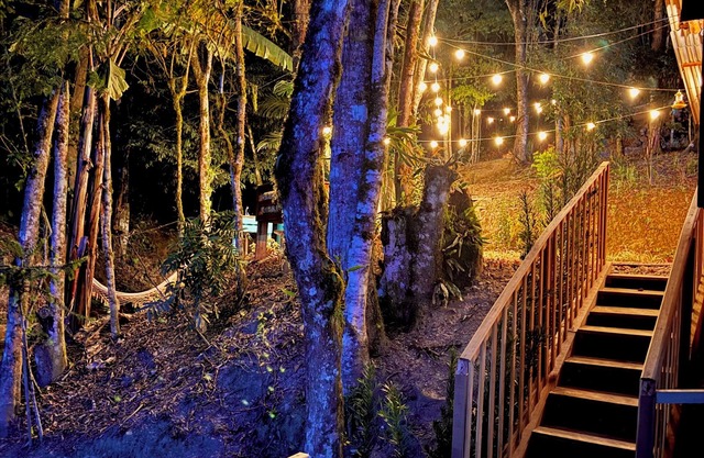 Romantic cabin in the middle of nature