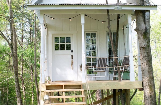 Romantic Treehouse on Working Family Farm-Flower & Goats-near Chattanooga