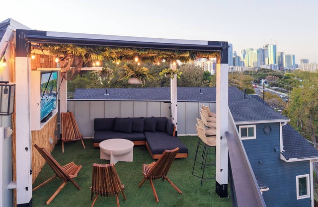 Rooftop Jungle with Skyline Views