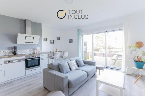 ROSCAROC ENEZ KARN - Joli T2 vue mer proche plage