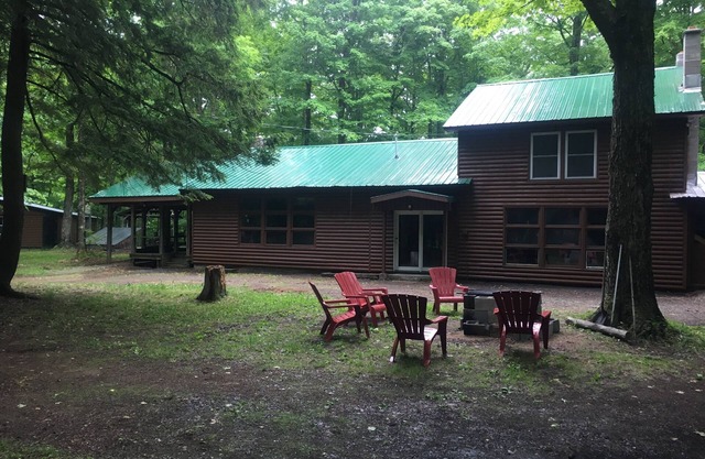 Rustic Adirondack Home on French Pond w/Sandy Beach, Direct Snowmobile & ATV