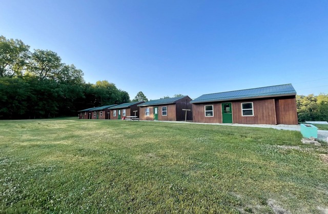 Rustic Sleeping Cabin #11 is a one room cabin that is 24 X 20, no water in cabin