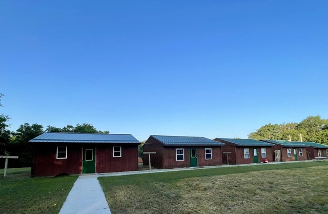 Rustic Sleeping Cabin #15 sleeps up to 12 guests. Cabin with no water.