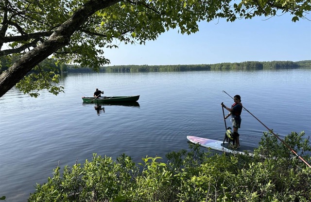 SANDY BEACH ON THOMAS POND