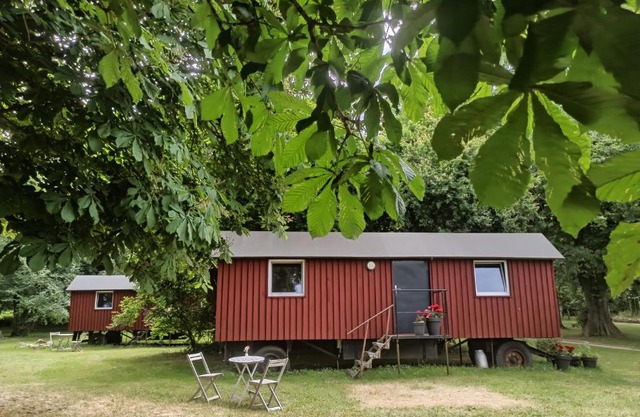 Schäferwagen auf dem Biogut-Saalkow