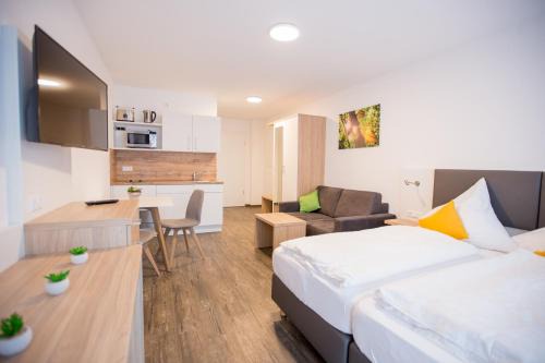 Schoko-Apartments mit Bad & Küche