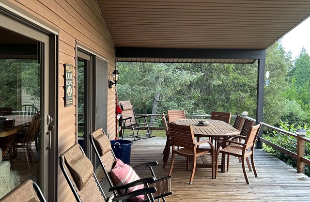 Seneca Lake View Retreat sits secluded on a 2 acre lot.