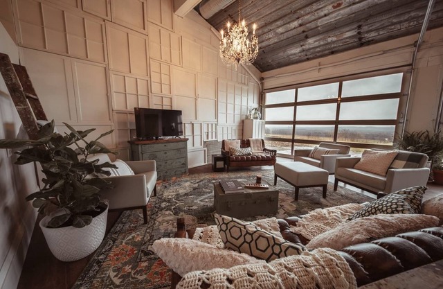 Sleep in a barn while enjoying the luxury accommodations and friendly farm animals on property!