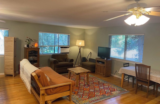 Soak in the woods near the river