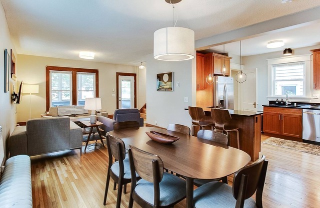 Spacious 4 BR 2 BA single family house with mid-century style furnishings