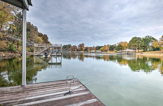 Spacious Lakefront Retreat with Hot Tub and Dock!