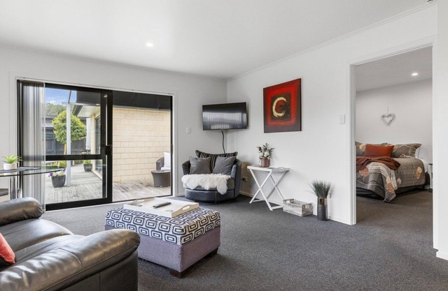 Spacious, modern apartment situated just 3 mins from Lake Taupo. Dog friendly!