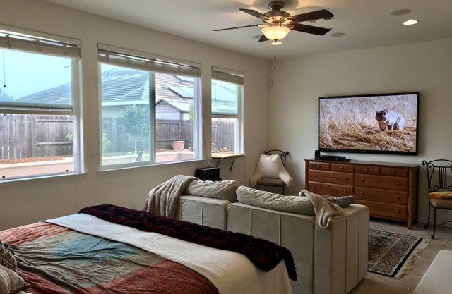 Spacious relaxing expanded in law suite. Private entrance on side of the home.