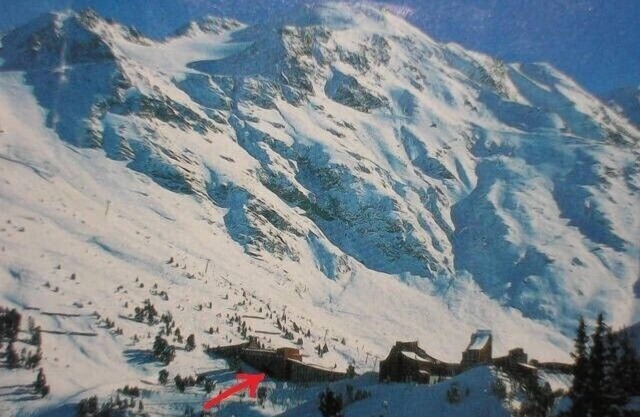 Studio 5 p. les arcs 2000, any comfort, feet of tracks, center station 150 m