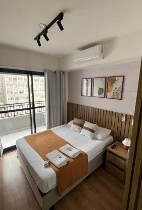 Studio 604 - Seu refúgio Urbano no Coração de São Paulo - Wifi, Vaga, Academia, Lavanderia, Mercado e Rooftop