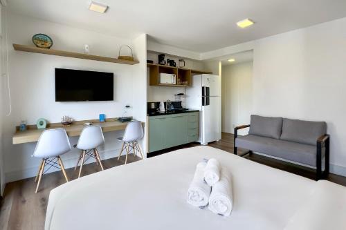 Studio moderno com vista incrível em São Paulo