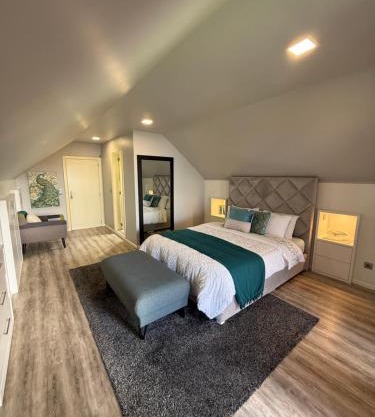 Studio privado com vista mar e montanha