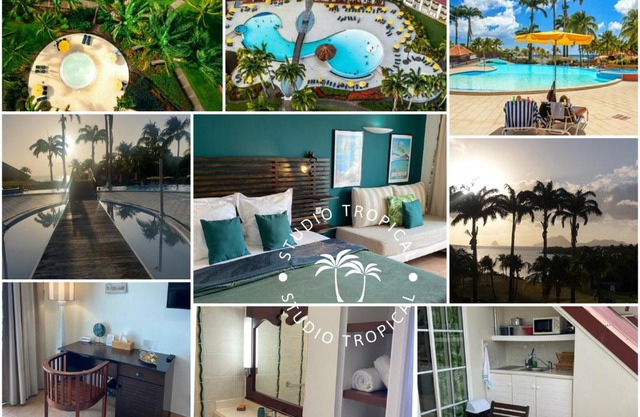 Studio Tropical avec vue mer dans une résidence hôtelière