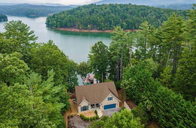 Sunset Haven on Lake James | Private Dock, Fire Pit & Game Room!