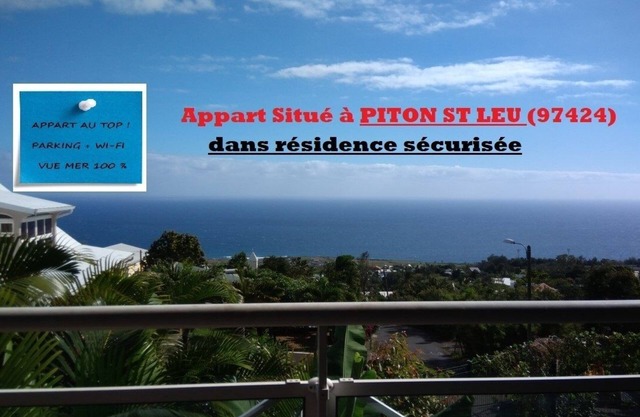 T2 sea view 100% + parking + wifi