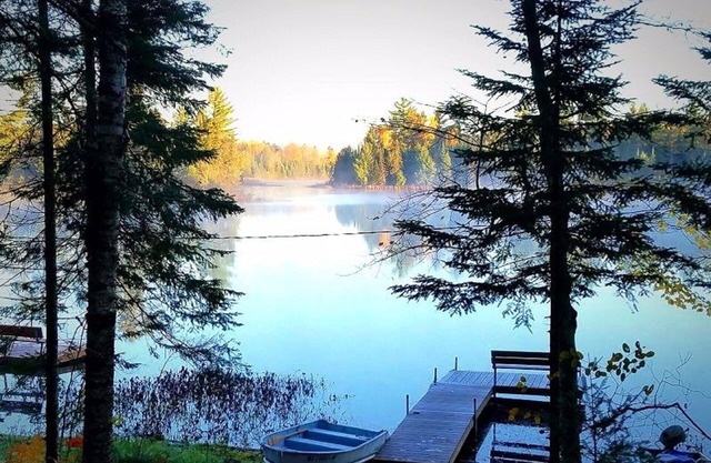 Take in the View/Cozy Cabin on the Lake nMinutes from Boulder Jct & Bike Trailsn